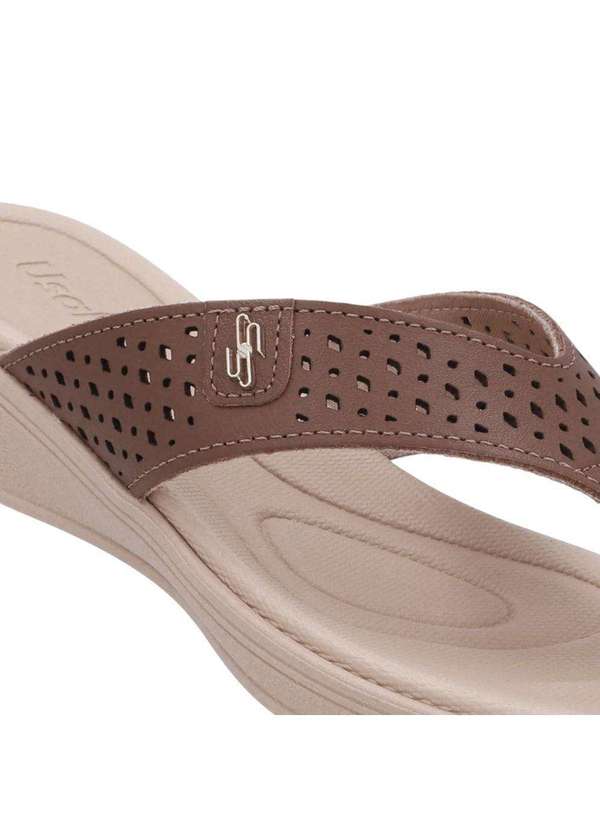 Usaflex - Chinelo Usaflex Anabela Feminino Marrom 5