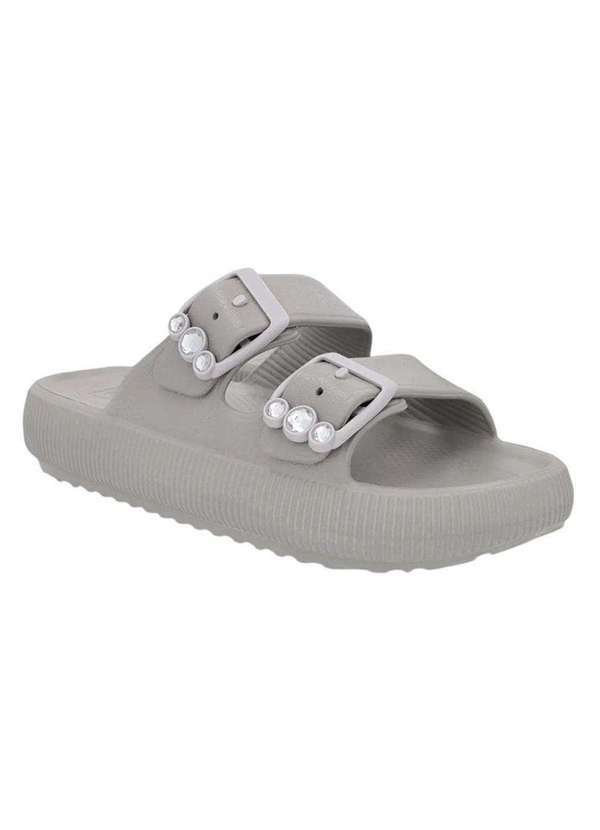 Usaflex - Chinelo Usaflex Plataforma Poofy Feminino Cinza