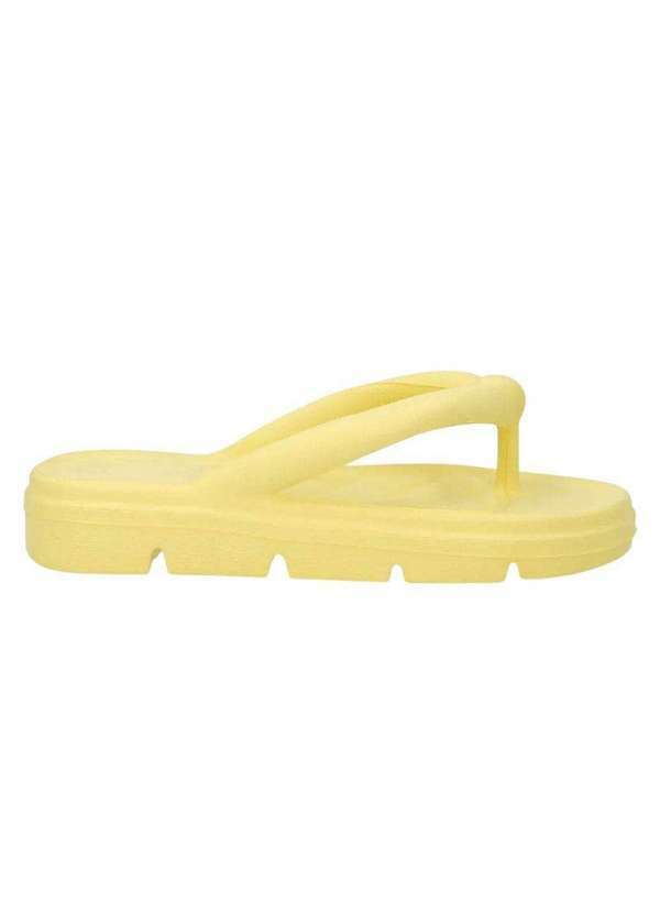 Usaflex - Chinelo Usaflex Poofy Plataforma Feminino Amarelo