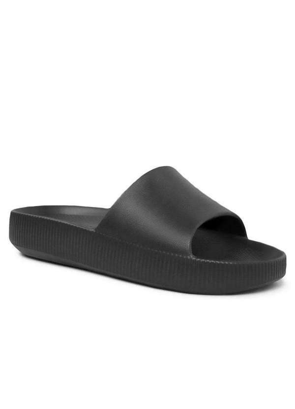 Usaflex - Chinelo Usaflex Poofy Salto Plataforma Feminino - Preto