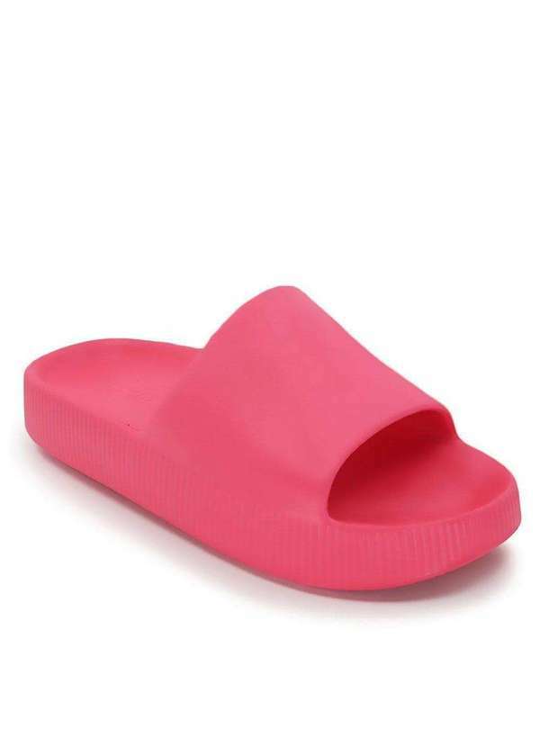 Usaflex - Chinelo Usaflex Poofy Salto Plataforma Feminino Rosa