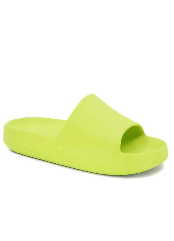 Usaflex - Chinelo Usaflex Poofy Salto Plataforma Feminino - Verde