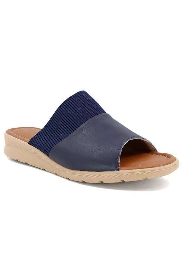 Usaflex - Chinelo Usaflex Salto Plataforma Feminino Azul