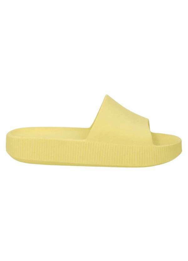 Usaflex - Chinelo Usaflex Slide Poofy Plataforma Feminino Amarelo