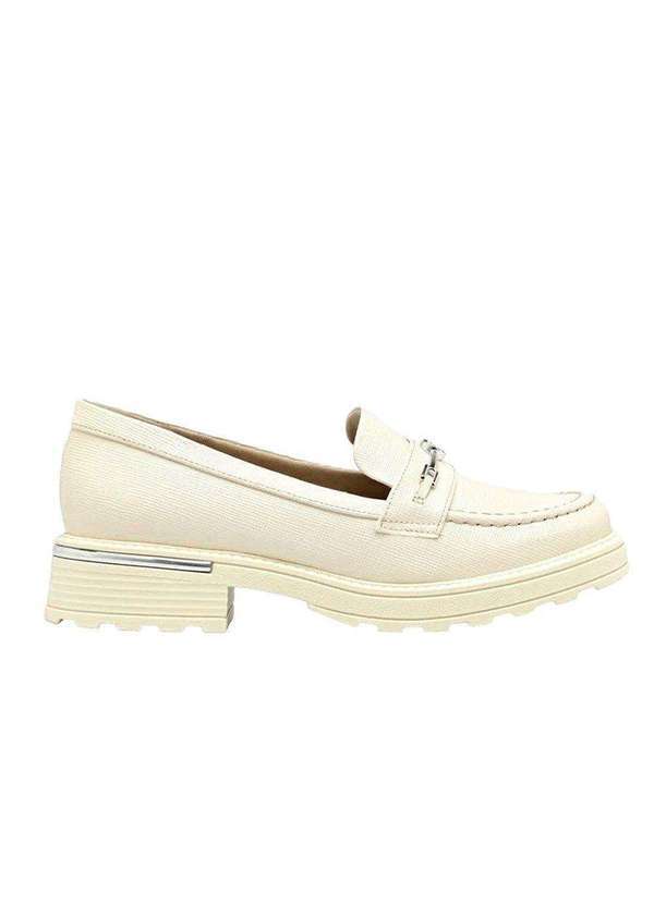 Piccadilly - Mocassim Piccadilly Barbie Salto Médio Feminino Bege