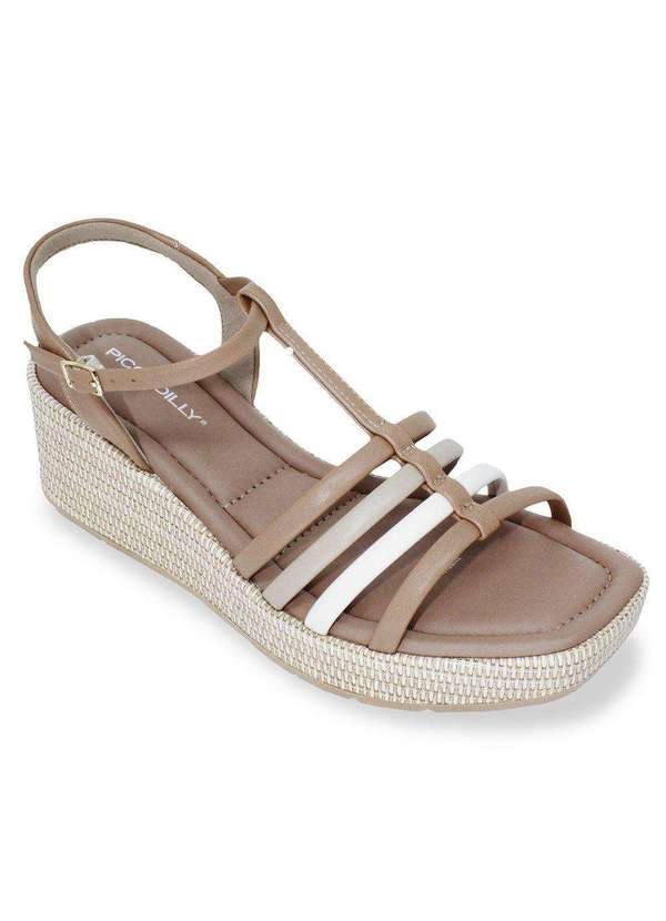 Piccadilly - Kit Sandália Piccadilly Liliane Feminina e 2 pares de Meias Marrom 2