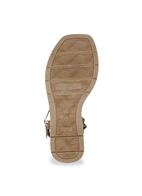 Piccadilly - Kit Sandália Piccadilly Liliane Feminina e 2 pares de Meias Marrom 5