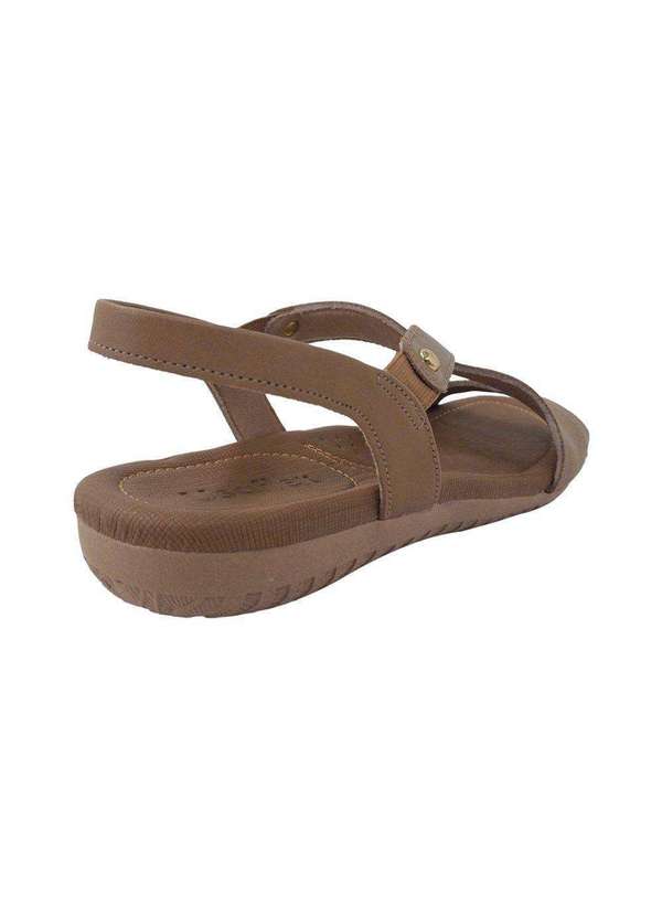 Usaflex - Kit Sandália Usaflex Básica Feminina e 2 pares de Meias - Marrom 2