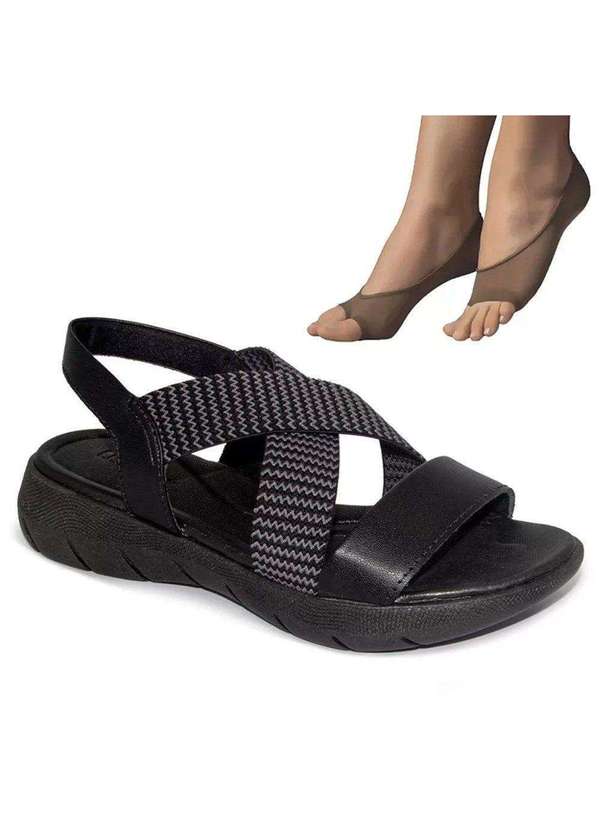 Sandalia Usaflex Sandalia Plataforma Baixa Sandália Baixa