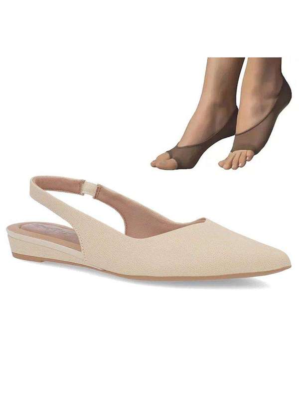 Slingback Usaflex Salto Fino Calçados Usaflex Sandalia Salto Fino