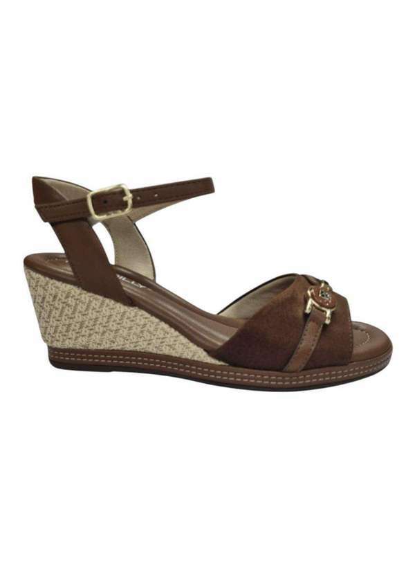 Piccadilly - Sandália Piccadilly Alice Salto Anabela Feminino Marrom
