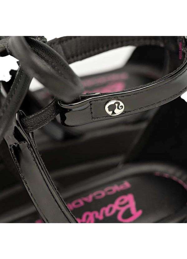 Piccadilly - Sandália Piccadilly Barbie Anabela Feminina Preto 4