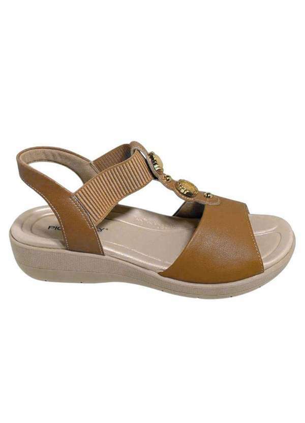 Piccadilly - Sandália Piccadilly Camila Salto Anabela Feminino Marrom