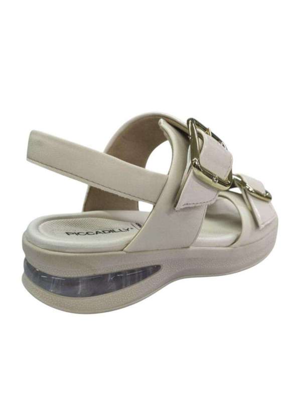 Piccadilly - Sandália Piccadilly Soft Step Anabela Feminino Branco 4