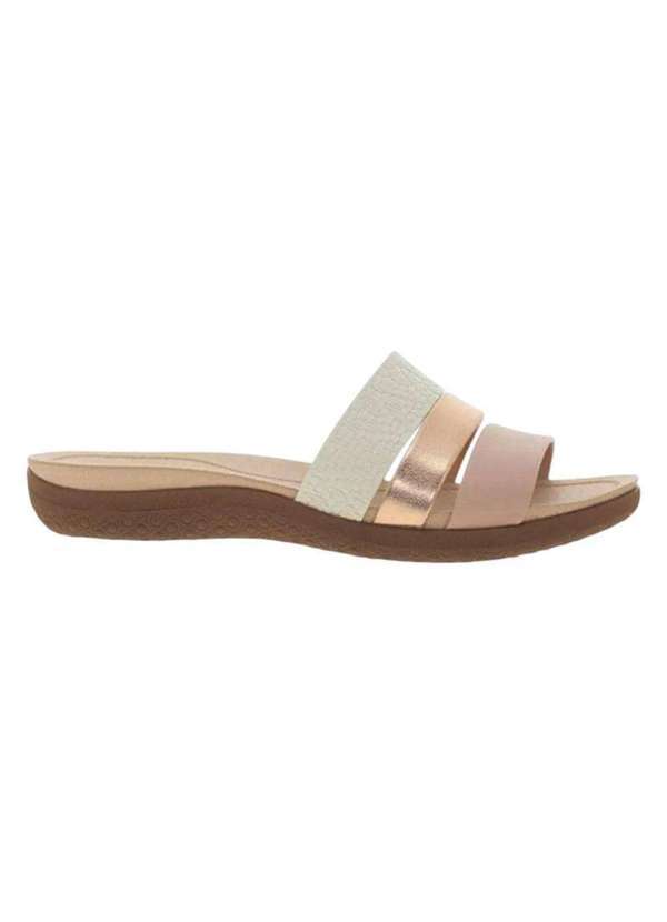 Modare - Sandália Rasteira Modare Ultra Conforto Feminina Nude