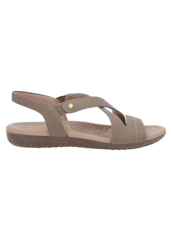 Usaflex - Sandália Rasteira Usaflex Elástico Feminina Marrom