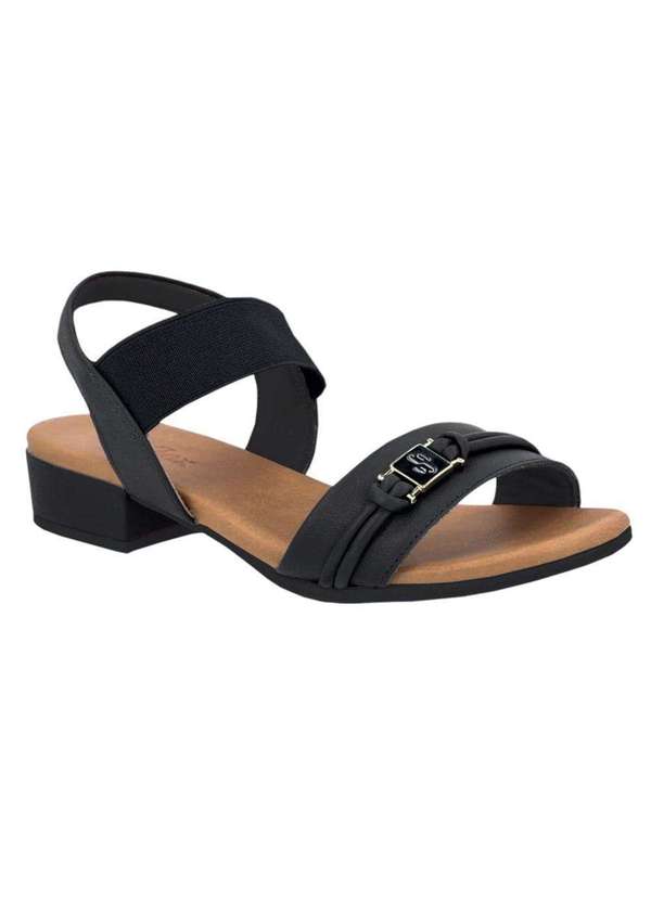Usaflex - Sandália Usaflex Elástica Feminino Preto