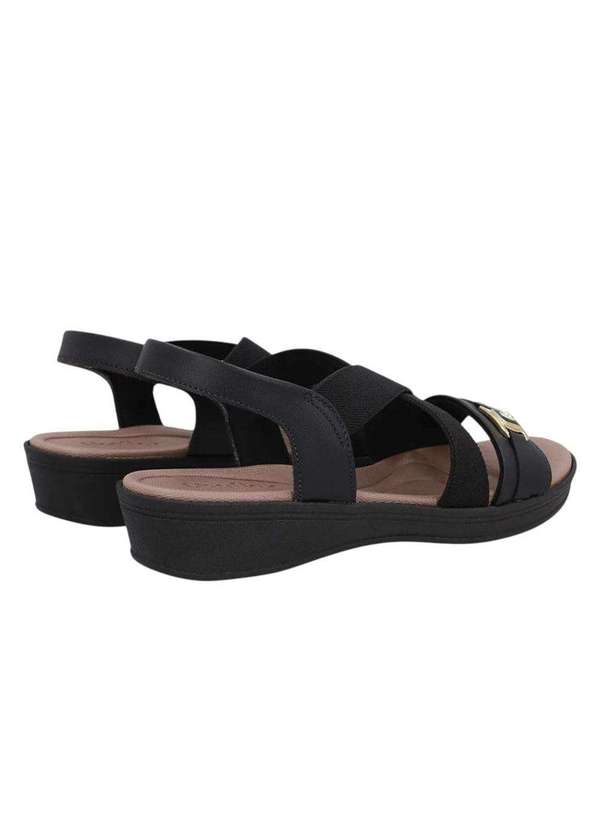 Usaflex - Sandália Usaflex Elástico Feminina Preto 3