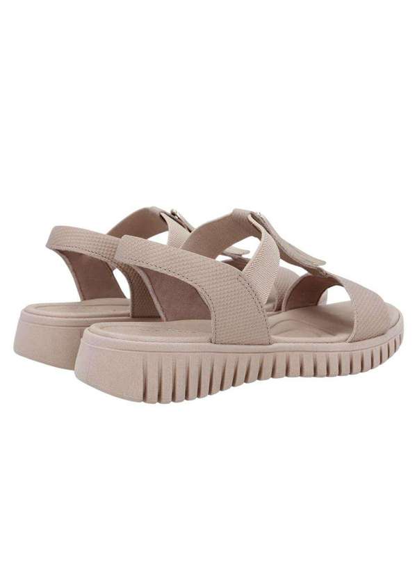 Usaflex - Sandália Usaflex Enfeite Dourado Feminina Nude 3