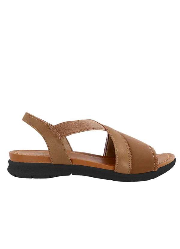 Usaflex - Sandália Usaflex Plataforma Bicolor Feminino Marrom 3