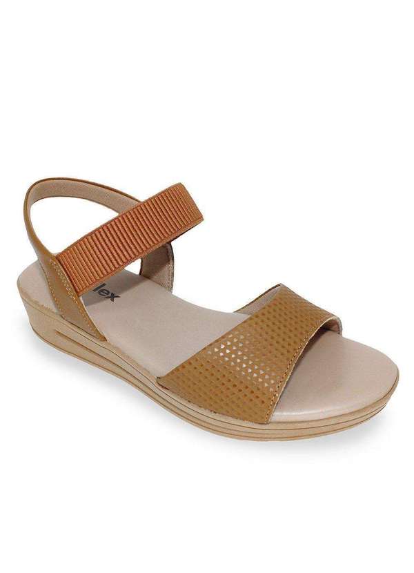 Sandália Usaflex Plataforma Feminina Marrom Esporte Legal