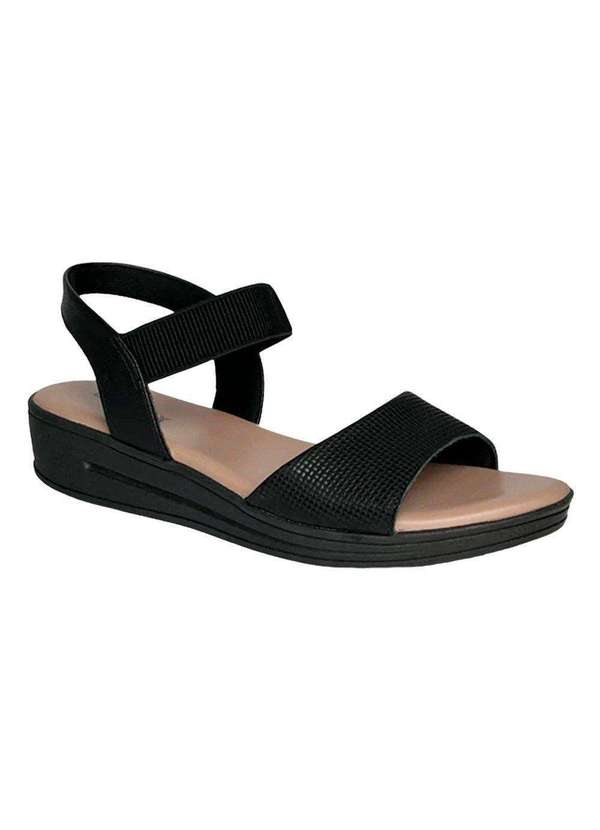 Usaflex - Sandália Usaflex Plataforma Feminina Preto