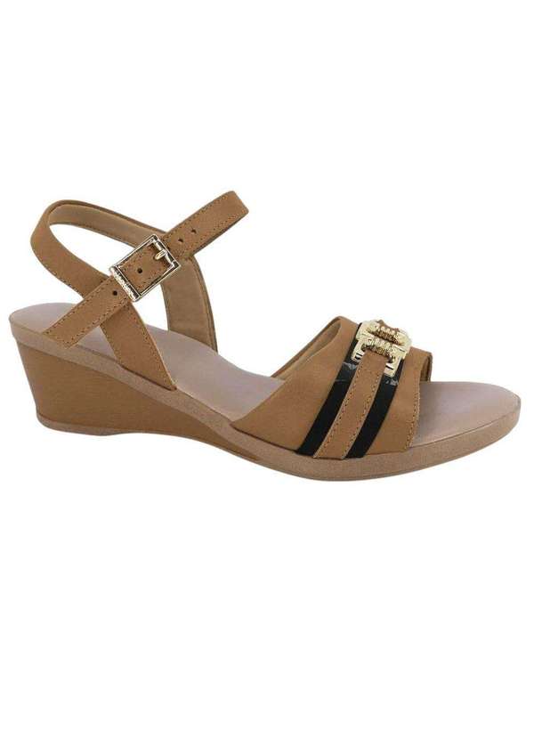 Usaflex - Sandália Usaflex Plataforma Feminina Marrom