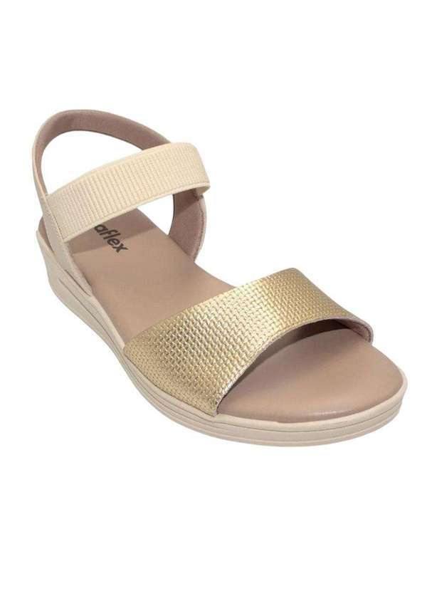 Usaflex - Sandália Usaflex Plataforma Feminina Dourado