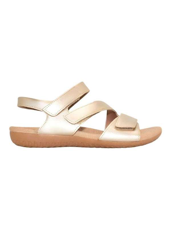 Usaflex - Sandália Usaflex Rasteira Feminina Dourado 2