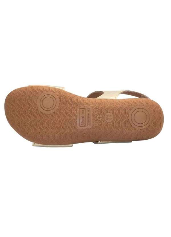 Usaflex - Sandália Usaflex Rasteira Feminina Dourado 4