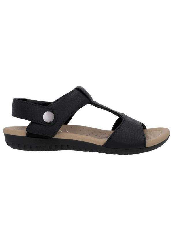 Usaflex - Sandália Usaflex Relax Baixa Feminina Preto