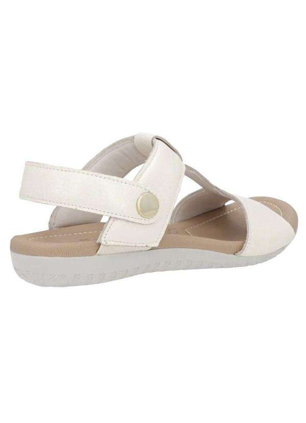 Usaflex - Sandália Usaflex Relax Baixa Feminina Bege 3