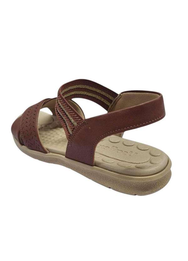 Usaflex - Sandália Usaflex Salto Baixo Elástico Feminina Vermelho 4