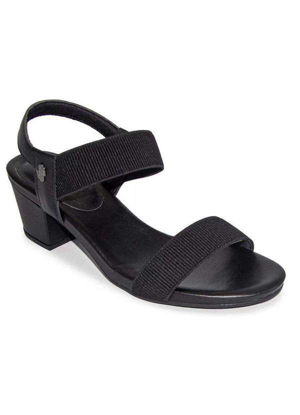 Usaflex - Sandália Usaflex Salto Bloco Feminina - Preto