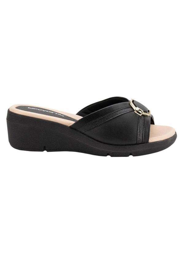 Piccadilly - Tamanco Piccadilly Cecilia Anabela Feminino Preto