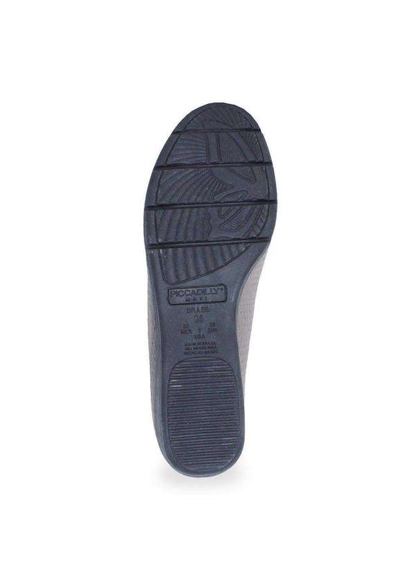 Piccadilly - Kit Sapato Piccadilly Beth Anabela Feminino e par de Meia Marrom 4