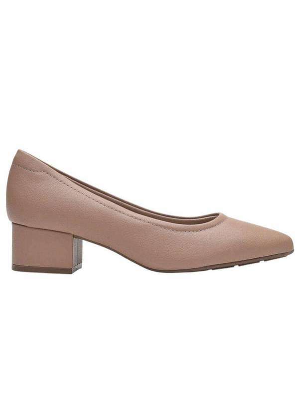 Modare - Sapato Modare Ultra Conforto Salto Bloco Feminino Nude