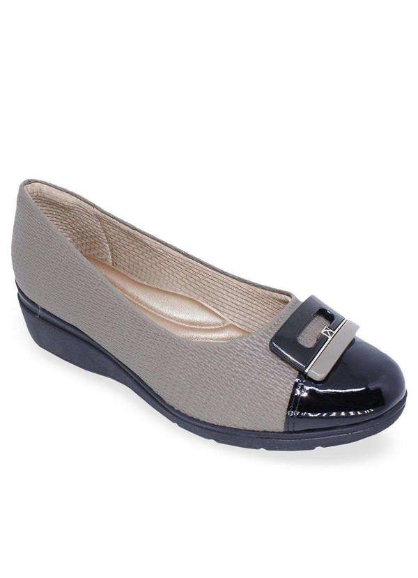 Piccadilly - Sapato Piccadilly Beth Anabela Médio Feminino Marrom