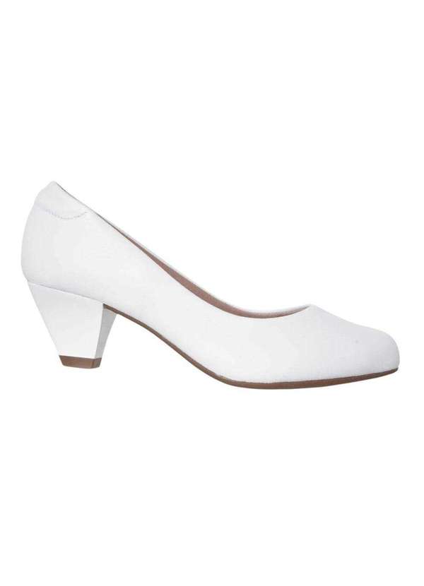 Modare - Scarpin Modare Ultra Conforto Feminino Branco 1