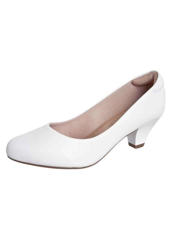 Modare - Scarpin Modare Ultra Conforto Feminino Branco 2