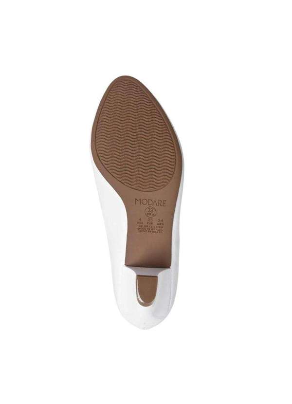 Modare - Scarpin Modare Ultra Conforto Feminino Branco 5