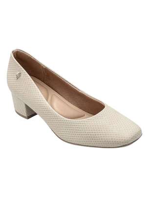 Usaflex Salto Alto Scarpin Branco Usaflex Sapato Feminino Sapato