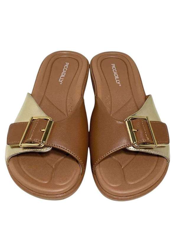 Piccadilly - Tamanco Piccadilly Fascite Salto Anabela Feminino Marrom 3