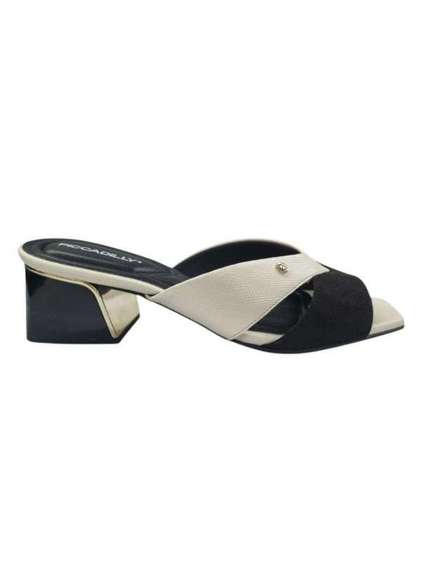 Piccadilly - Tamanco Piccadilly Renee Salto Médio Feminino Preto