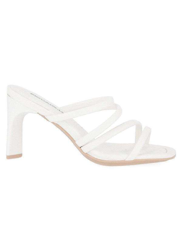 Piccadilly - Tamanco Piccadilly Claudine Salto Alto Feminino Branco