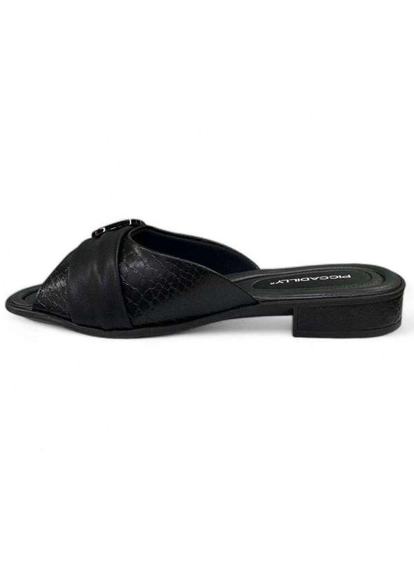 Piccadilly - Tamanco Piccadilly Taila Salto Baixo Feminino Preto 2