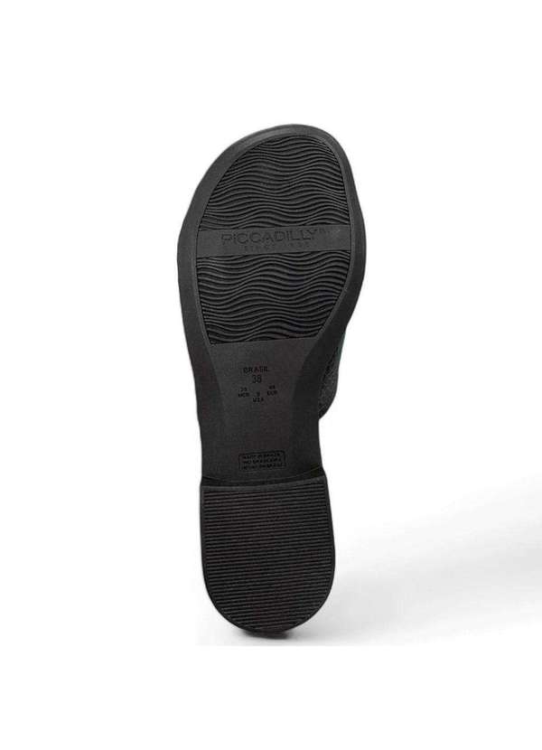 Piccadilly - Tamanco Piccadilly Taila Salto Baixo Feminino Preto 4