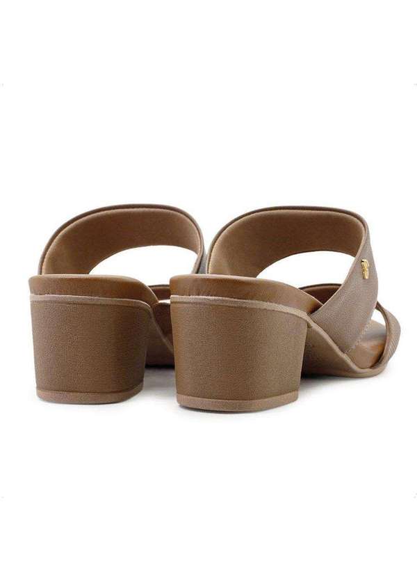 Usaflex - Tamanco Usaflex Salto Bloco Feminino Marrom 3