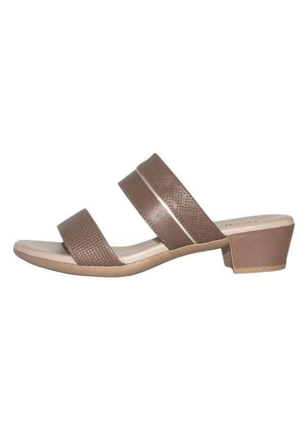 Usaflex - Tamanco Usaflex Salto Bloco Feminino Marrom 2