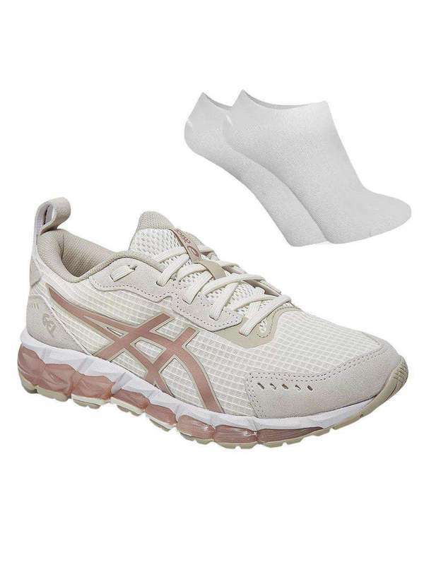 Asics - Kit Tênis Asics Gel-Quantum 360 Feminino e par de Meia Bege